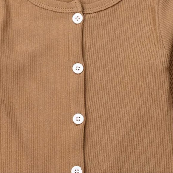 ORGANIC: COTTON LINEN BABY ROMPER - Picture 3 of 4